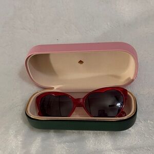 Kate Spade Heart Sunglasses with Case